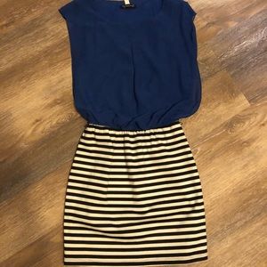 Blue and stripped Boutique dress